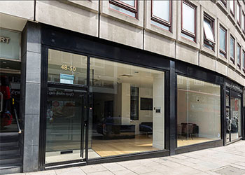 Prominent double fronted A1/A2 shop to let, 1,128 sq ft (105 sq m), 48-50 Kensington Church Street, Kensington, London, W8