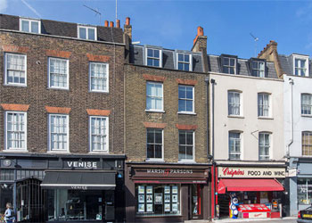Virtual Freehold for Sale, Bright, self-contained, comfort cooled offices within attractive period building, 1,413 sq ft (131 sq m) net, First to Third Floors, 9 Kensington Church Street, London W8